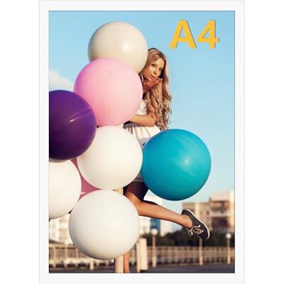 Ditwis Bilderrahmen A4 Weiß, Rahmen DIN A4 für 21x29,7 cm Zertifikate, Urkunde, Kunstwerke und Fotos, Modern Fotorahmen für Wohn-, Schlaf- und Büroräume Ditwis Bilderrahmen A4 Weiß, Rahmen DIN A4 für 21x29,7 cm Zertifikate, Urkunde, Kunstwerke und Fotos, Modern Fotorahmen für Wohn-, Schlaf- und Büroräume