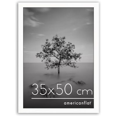 Americanflat Bilderrahmen 35x50 cm aus MDF-Holz mit bruchsicherem Plexi-Scheibe Bilderrahmen 50x35 cm mit integrierter Aufhängung für vertikale oder horizontale Wandmontage Weiß Americanflat Bilderrahmen 35x50 cm aus MDF-Holz mit bruchsicherem Plexi-Scheibe Bilderrahmen 50x35 cm mit integrierter Aufhängung für vertikale oder horizontale Wandmontage Weiß