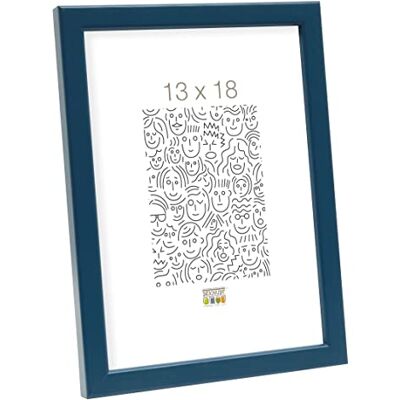 Deknudt Frames Deknudt Rahmen S41Jl6-13.0X18.0 Blau, Schmale Leiste Aus Holz Deknudt Frames Deknudt Rahmen S41Jl6-13.0X18.0 Blau, Schmale Leiste Aus Holz