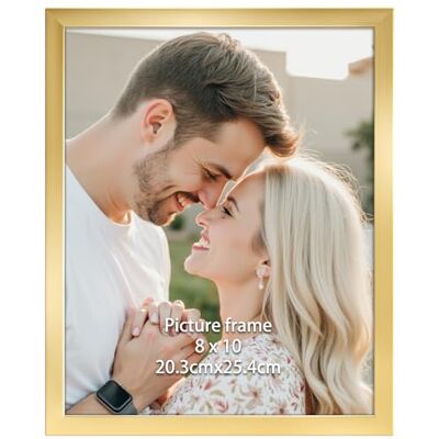 Ditwis Bilderrahmen 20x25 Gold, Fotorahmen für 25x20 cm Fotos und Bilder, Wand- und Tischaufstellung, Modern Rahmen für Wohn-, Schlaf- und Büroräume Ditwis Bilderrahmen 20x25 Gold, Fotorahmen für 25x20 cm Fotos und Bilder, Wand- und Tischaufstellung, Modern Rahmen für Wohn-, Schlaf- und Büroräume