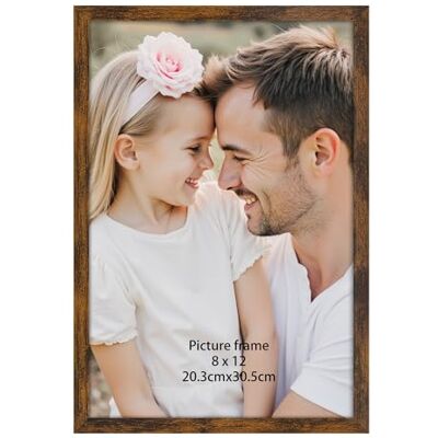 Ditwis Bilderrahmen 20x30 Braun, Fotorahmen für 30x20 cm Fotos und Bilder, Wand- und Tischaufstellung, Modern Rahmen für Wohn-, Schlaf- und Büroräume Ditwis Bilderrahmen 20x30 Braun, Fotorahmen für 30x20 cm Fotos und Bilder, Wand- und Tischaufstellung, Modern Rahmen für Wohn-, Schlaf- und Büroräume