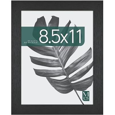 MCS Studio Gallery Rahmen, Schwarze Holzoptik, 21,6 x 27,9 cm, 8.5 x 11 in, Schwarz MCS Studio Gallery Rahmen, Schwarze Holzoptik, 21,6 x 27,9 cm, 8.5 x 11 in, Schwarz