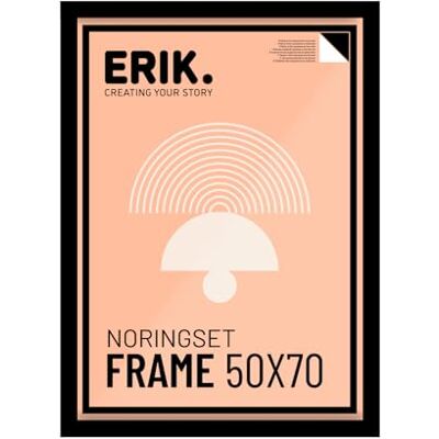 Grupo Erik Bilderrahmen 50x70 cm Schwarz NoringsetRahmen aus MDF Holz Grupo Erik Bilderrahmen 50x70 cm Schwarz NoringsetRahmen aus MDF Holz