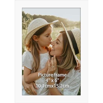 Ditwis Bilderrahmen 10x15 Weiß, Fotorahmen für 15x10 cm Fotos und Bilder, Wand- und Tischaufstellung, Modern Rahmen für Wohn-, Schlaf- und Büroräume Ditwis Bilderrahmen 10x15 Weiß, Fotorahmen für 15x10 cm Fotos und Bilder, Wand- und Tischaufstellung, Modern Rahmen für Wohn-, Schlaf- und Büroräume