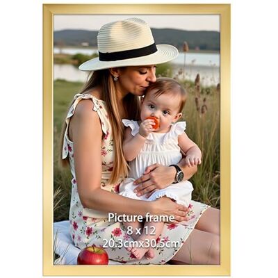 Ditwis Bilderrahmen 20x30 Gold, Fotorahmen für 30x20 cm Fotos und Bilder, Wand- und Tischaufstellung, Modern Rahmen für Wohn-, Schlaf- und Büroräume Ditwis Bilderrahmen 20x30 Gold, Fotorahmen für 30x20 cm Fotos und Bilder, Wand- und Tischaufstellung, Modern Rahmen für Wohn-, Schlaf- und Büroräume