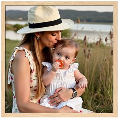 Ditwis Bilderrahmen 30x30 Holzfarben, Quadratisch Fotorahmen für Fotos und Bilder, Wand- und Tischaufstellung, Modern Rahmen für Wohn-, Schlaf- und Büroräume Ditwis Bilderrahmen 30x30 Holzfarben, Quadratisch Fotorahmen für Fotos und Bilder, Wand- und Tischaufstellung, Modern Rahmen für Wohn-, Schlaf- und Büroräume