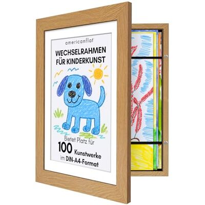 Americanflat A4 Bilderrahmen für Kinderzeichnungen Dunkle Eiche Verbundholz mit Bruchsicherem Glas Horizontale & Vertikale Versionen Americanflat A4 Bilderrahmen für Kinderzeichnungen Dunkle Eiche Verbundholz mit Bruchsicherem Glas Horizontale & Vertikale Versionen