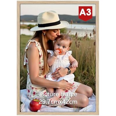 Ditwis Bilderrahmen A3 Holzfarben, Rahmen Din A3 für 29,7x42 cm Zertifikate, Urkunde, Fotos und Kunstwerke, Modern Posterrahmen zum Aufhängen, für Wohnungen, Büros und Galerien Ditwis Bilderrahmen A3 Holzfarben, Rahmen Din A3 für 29,7x42 cm Zertifikate, Urkunde, Fotos und Kunstwerke, Modern Posterrahmen zum Aufhängen, für Wohnungen, Büros und Galerien