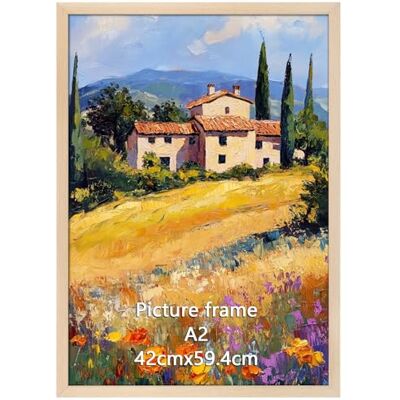 Ditwis Bilderrahmen A2 Holzfarben, Aluminium Fotorahmen Groß für 42x59,4 cm Zertifikate, Urkunde, Kunstwerke und Fotos, Metall Posterrahmen zum Aufhängen, Rahmen für Wohnungen, Büros und Galerien Ditwis Bilderrahmen A2 Holzfarben, Aluminium Fotorahmen Groß für 42x59,4 cm Zertifikate, Urkunde, Kunstwerke und Fotos, Metall Posterrahmen zum Aufhängen, Rahmen für Wohnungen, Büros und Galerien