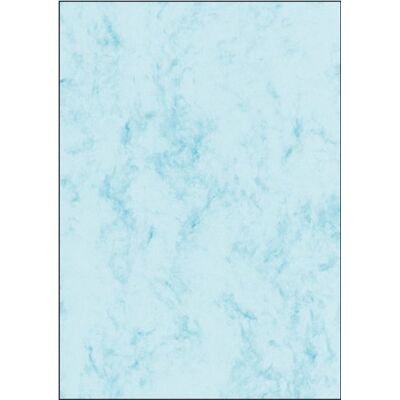 Sigel DP261 Hochwertiges Marmor-Papier blau, A4, 100 Blatt, Motiv beidseitig, 90 g, Briefpapier, Speisekarte Sigel DP261 Hochwertiges Marmor-Papier blau, A4, 100 Blatt, Motiv beidseitig, 90 g, Briefpapier, Speisekarte