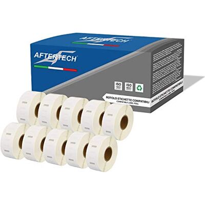 AFTERTECH 10 x 2525 25 x 25 mm kompatible Klebeetiketten (750 Etiketten/Rolle = 7500 insgesamt) für Dymo LabelWriter Seiko SLP Etikettiermaschinen S0929124 10x2525 AFTERTECH 10 x 2525 25 x 25 mm kompatible Klebeetiketten (750 Etiketten/Rolle = 7500 insgesamt) für Dymo LabelWriter Seiko SLP Etikettiermaschinen S0929124 10x2525