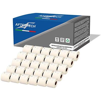 AFTERTECH 30x 99015 54x70mm Rollen kompatible Klebeetiketten (320 Etiketten/Rolle = 9600 insgesamt) für Dymo LabelWriter Seiko SLP Etikettiermaschinen Drucker S0722440 30x99015 AFTERTECH 30x 99015 54x70mm Rollen kompatible Klebeetiketten (320 Etiketten/Rolle = 9600 insgesamt) für Dymo LabelWriter Seiko SLP Etikettiermaschinen Drucker S0722440 30x99015