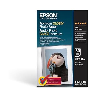 Epson Premium Glossy Photo Paper (130 x 180 mm), 255 g/m2, 30 Blatt Epson Premium Glossy Photo Paper (130 x 180 mm), 255 g/m2, 30 Blatt