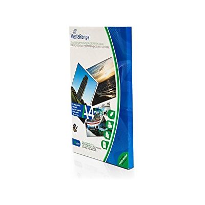 MediaRange Matt Fotopapier A4 140 g/m² 100 Blatt beidseitig für Inkjet Weiß 100 Blatt matt beidseitig bedruckbar 140 g/m² MediaRange Matt Fotopapier A4 140 g/m² 100 Blatt beidseitig für Inkjet Weiß 100 Blatt matt beidseitig bedruckbar 140 g/m²