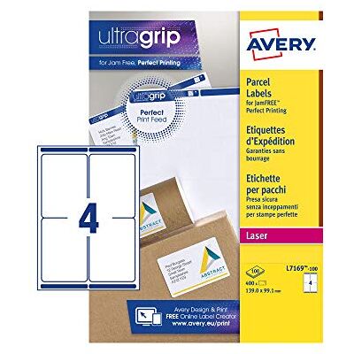 Avery L7169-100 Box Blätter Etiketten Laser Avery L7169-100 Box Blätter Etiketten Laser