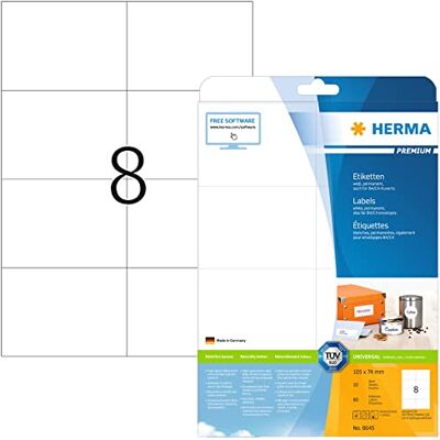HERMA 8645 Adressetiketten - Bedruckbar, Matt, 80 Stück HERMA 8645 Adressetiketten - Bedruckbar, Matt, 80 Stück