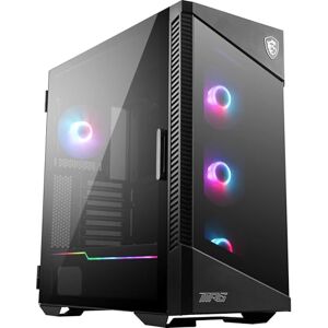 MSI MPG Velox 100R Mid-Tower PC-Gehäuse, geeignet für E-ATX Mainboards, Front aus gehärtetem Glas, 4X 120mm ARGB-Lüfter, Mystic Light, unterstützt 2X 360mm-Kühler & seitliche Lufteinlässe MSI MPG Velox 100R Mid-Tower PC-Gehäuse, geeignet für E-ATX Mainboards, Front aus gehärtetem Glas, 4X 120mm ARGB-Lüfter, Mystic Light, unterstützt 2X 360mm-Kühler & seitliche Lufteinlässe