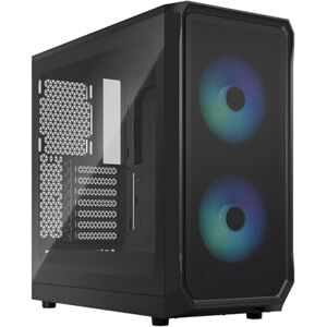 Fractal Design Focus 2 RGB Black Tempered Glass Clear Tint Mesh Front – Two 140 mm RGB Aspect Fans Included ATX Gaming Case Fractal Design Focus 2 RGB Black Tempered Glass Clear Tint Mesh Front – Two 140 mm RGB Aspect Fans Included ATX Gaming Case