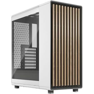 Fractal Design North Chalk White Tempered Glass Clear Front aus Eichenholz – Seitenpanel aus Glas – Zwei 140-mm-Aspect-PWM-Lüfter enthalten – USB Typ-C – ATX Airflow Mid-Tower PC-Gehäuse für Gaming Fractal Design North Chalk White Tempered Glass Clear Front aus Eichenholz – Seitenpanel aus Glas – Zwei 140-mm-Aspect-PWM-Lüfter enthalten – USB Typ-C – ATX Airflow Mid-Tower PC-Gehäuse für Gaming