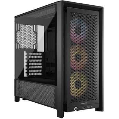 Corsair Frame 4000D RS ARGB Modulares Mid-Tower ATX PC-Gehäuse – Schwarz Corsair Frame 4000D RS ARGB Modulares Mid-Tower ATX PC-Gehäuse – Schwarz