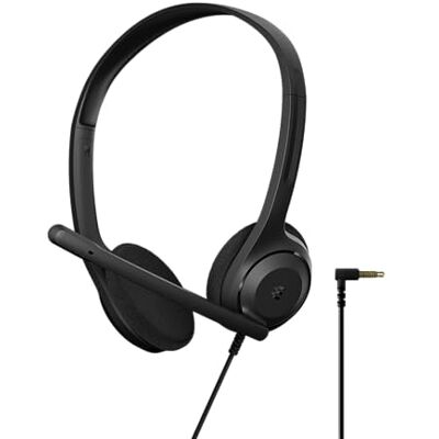 EPOS C1 Vielseitiges Business- Headset mit Mikrofon, Universellem 3,5-mm-Klinkenstecker, Breite Gerätekompatibilität kopfhörer mit Kabel, mikrofon PC, Rauschunterdrückendes Mikrofon, on Ear EPOS C1 Vielseitiges Business- Headset mit Mikrofon, Universellem 3,5-mm-Klinkenstecker, Breite Gerätekompatibilität kopfhörer mit Kabel, mikrofon PC, Rauschunterdrückendes Mikrofon, on Ear