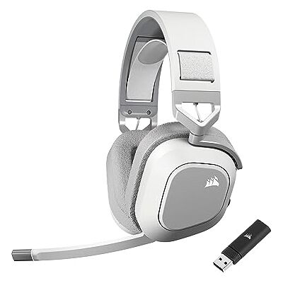 Corsair HS80 MAX WIRELESS Multiplattform-Gaming-Headset Mit Bluetooth – Dolby Atmos – Omnidirektionales Mikrofon – iCUE-Kompatibel – PC, Mac, PS5, PS4, Switch, Mobil – Weiß Corsair HS80 MAX WIRELESS Multiplattform-Gaming-Headset Mit Bluetooth – Dolby Atmos – Omnidirektionales Mikrofon – iCUE-Kompatibel – PC, Mac, PS5, PS4, Switch, Mobil – Weiß