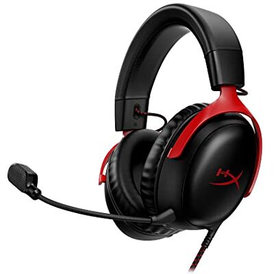 HyperX Cloud III Kabelgebundenes Gaming Headset mit präzisem Sound Lange Gaming-Sessions, Memory-Schaumstoff, Geräuschunterdrückendes Mikrofon, Robuster Metallrahmen HyperX Cloud III Kabelgebundenes Gaming Headset mit präzisem Sound Lange Gaming-Sessions, Memory-Schaumstoff, Geräuschunterdrückendes Mikrofon, Robuster Metallrahmen