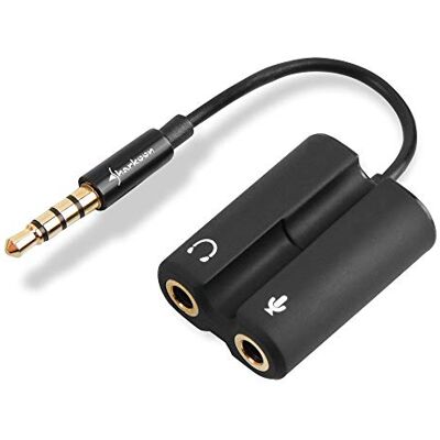 Sharkoon PMP35 TRRS Audio Combo Adapter für Gaming Headsets (PS4 / Tablets / Smartphones / Notebooks) schwarz Sharkoon PMP35 TRRS Audio Combo Adapter für Gaming Headsets (PS4 / Tablets / Smartphones / Notebooks) schwarz