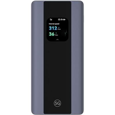 Brovi 5G Mobile WiFi Pro 5, E6888, Wi-Fi 6 AX3000, DL 3600 Mbit/s/UL 500 Mbit/s, tragbarer mobiler Hotspot-Mobilrouter mit SIM-Karte, 7000-mAh-Akku als Powerbank Brovi 5G Mobile WiFi Pro 5, E6888, Wi-Fi 6 AX3000, DL 3600 Mbit/s/UL 500 Mbit/s, tragbarer mobiler Hotspot-Mobilrouter mit SIM-Karte, 7000-mAh-Akku als Powerbank