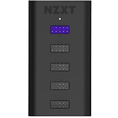 NZXT Interner USB-Hub 3 AC-IUSBH-M3-4 interne USB 2.0 Anschlüsse 3M Dual Lock Bänder Magnetisches Gehäuse Plug and Play NZXT Interner USB-Hub 3 AC-IUSBH-M3-4 interne USB 2.0 Anschlüsse 3M Dual Lock Bänder Magnetisches Gehäuse Plug and Play