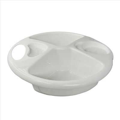 Dreambaby Top & Tail Schüssel, für den täglichen Gebrauch, Ober- und Schwanzschale für Babybadewannen, 2 separate Bereiche für Ober- und Schwanzschwämme, ergonomisches Design, leicht und tragbar Dreambaby Top & Tail Schüssel, für den täglichen Gebrauch, Ober- und Schwanzschale für Babybadewannen, 2 separate Bereiche für Ober- und Schwanzschwämme, ergonomisches Design, leicht und tragbar