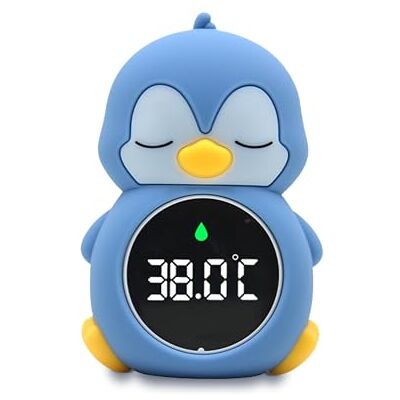 Robo Educational Toys Robo Toys Pinguin Badethermometer für Baby & Raumthermometer mit LCD-Display – Wiederaufladbar mit USB-C, BPA-freie & hygienische Silikonhülle Robo Educational Toys Robo Toys Pinguin Badethermometer für Baby & Raumthermometer mit LCD-Display – Wiederaufladbar mit USB-C, BPA-freie & hygienische Silikonhülle