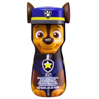 AIR-VAL INTERNATIONAL Paw Patrol 2in1 Duschgel & Shampoo − 3D Figur Chase, Geschenk für Kinder (400ml) AIR-VAL INTERNATIONAL Paw Patrol 2in1 Duschgel & Shampoo − 3D Figur Chase, Geschenk für Kinder (400ml)