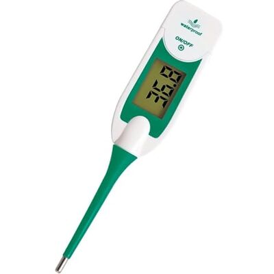 PreciTech Rektalthermometer mit großem Display – Speicher der letzten Steckdose – visuelle Diagnose in 3 Farben – Erwachsene und Kinder – flexible Spitze – Farbe zufällig PreciTech Rektalthermometer mit großem Display – Speicher der letzten Steckdose – visuelle Diagnose in 3 Farben – Erwachsene und Kinder – flexible Spitze – Farbe zufällig