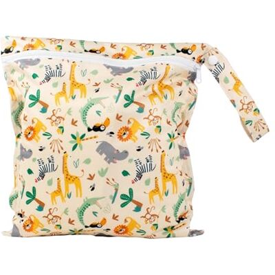 Mitac wasserdichte Tasche für nasse und trockene Stoffwindeln, (Safari-Team) Badebekleidung und Utensilien – Fasst 3 Windeln 29,5 cm x 28,5 cm, Baby & Kleinkind Mitac wasserdichte Tasche für nasse und trockene Stoffwindeln, (Safari-Team) Badebekleidung und Utensilien – Fasst 3 Windeln 29,5 cm x 28,5 cm, Baby & Kleinkind