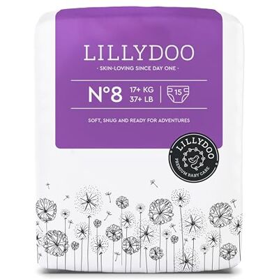 LILLYDOO hautfreundliche Windeln, Größe 8 (17+ kg), 15 Stück LILLYDOO hautfreundliche Windeln, Größe 8 (17+ kg), 15 Stück