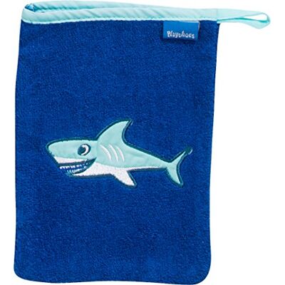 Playshoes 340083 Waschhandschuh Hai, blau Playshoes 340083 Waschhandschuh Hai, blau