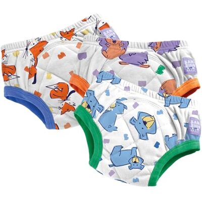Mitac Töpfchen-Trainingshose aus Baumwolle, 3er-Pack, 3-4 Jahre Mitac Töpfchen-Trainingshose aus Baumwolle, 3er-Pack, 3-4 Jahre