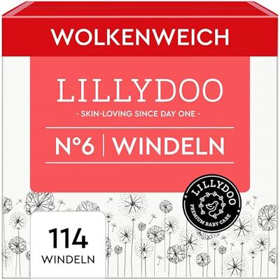 LILLYDOO hautfreundliche Windeln, Monatsbox, Größe 6 (13+ kg), 114 Stück LILLYDOO hautfreundliche Windeln, Monatsbox, Größe 6 (13+ kg), 114 Stück
