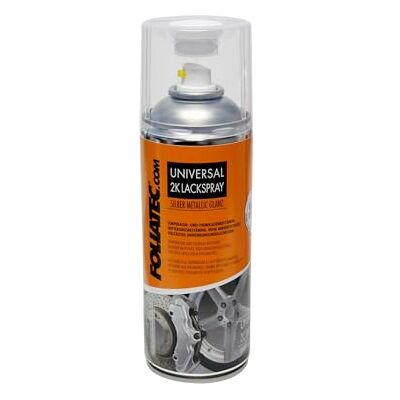 Foliatec Universal 2K Lackspray Spraydose Spray Sprühlack Hitzebeständig, Silber metallic glänzend, 400 ml Foliatec Universal 2K Lackspray Spraydose Spray Sprühlack Hitzebeständig, Silber metallic glänzend, 400 ml