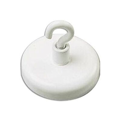 Pavo Hakenmagnet, 25 mm, 3 Stück, 4 kg, Weiß Pavo Hakenmagnet, 25 mm, 3 Stück, 4 kg, Weiß