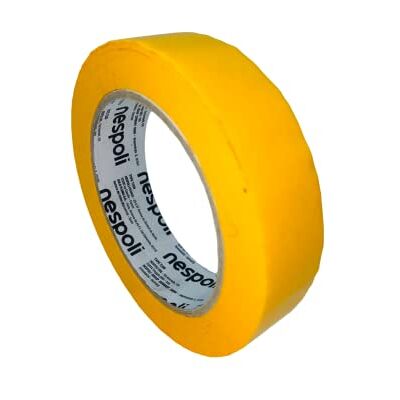 Nespoli PreciMask Abdeckband, Präzisionsband, 25 mm x 50 m, präzise Arbeiten auf glatten Oberflächen und allen Arten von Farben, Feuchtigkeitsbeständigkeit Nespoli PreciMask Abdeckband, Präzisionsband, 25 mm x 50 m, präzise Arbeiten auf glatten Oberflächen und allen Arten von Farben, Feuchtigkeitsbeständigkeit