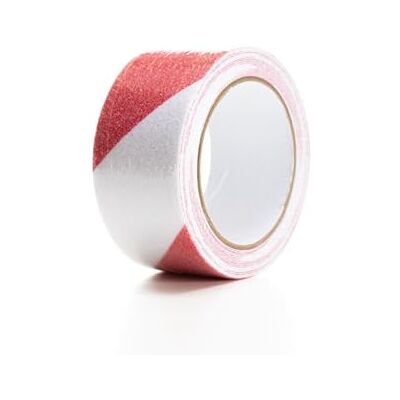 Perel Antirutschband 5 m x 5 cm rot-weiß, starker Griff für den Innen- und Außenbereich, selbstklebend, wasserfest und UV-beständig, ideal für Treppen, Boden, Leiter, Beton, Holz, Lager Perel Antirutschband 5 m x 5 cm rot-weiß, starker Griff für den Innen- und Außenbereich, selbstklebend, wasserfest und UV-beständig, ideal für Treppen, Boden, Leiter, Beton, Holz, Lager