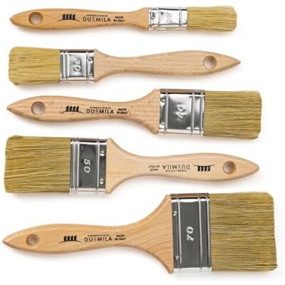 PENNELLIFICIO 2000 Set mit 5 professionellen Malpinseln, universeller Pinsel, geeignet für Lacke und Farben, Wände, Holz, Metall, Bürstendurchmesser 20/30/40/50/70 mm PENNELLIFICIO 2000 Set mit 5 professionellen Malpinseln, universeller Pinsel, geeignet für Lacke und Farben, Wände, Holz, Metall, Bürstendurchmesser 20/30/40/50/70 mm