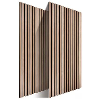 Relaxdays Akustikpaneele, 2er Set, 120 x 60 cm, Schalldämmung & Wandverkleidung, Eiche Furnier, Wandpaneele, natur Relaxdays Akustikpaneele, 2er Set, 120 x 60 cm, Schalldämmung & Wandverkleidung, Eiche Furnier, Wandpaneele, natur