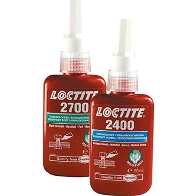 Loctite 2400 Schraubensicherung, mittelfest, 50 ml, rot Loctite 2400 Schraubensicherung, mittelfest, 50 ml, rot