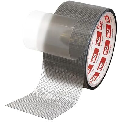EMOS Fliegengitter Reparaturklebeband, 2m Rolle Insektenschutz Reparaturband 5cm x 1 mm, selbstklebend, UV-beständig Reparaturpflaster für Fliegengitter Tür und Fenster transparent EMOS Fliegengitter Reparaturklebeband, 2m Rolle Insektenschutz Reparaturband 5cm x 1 mm, selbstklebend, UV-beständig Reparaturpflaster für Fliegengitter Tür und Fenster transparent