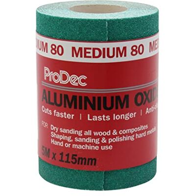ProDec - Aluminiumoxid-Schleifpapier - Körnung 80 - Schleifpapierrolle ProDec - Aluminiumoxid-Schleifpapier - Körnung 80 - Schleifpapierrolle