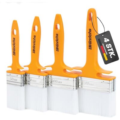 Hinrichs Lasurpinsel Set 4x Malerpinsel Set Profi in den Breiten 50mm, 70mm, 100mm & 120mm Pinselset für Lack, Öl und Farbe Pinsel für Holzlasur Pinsel Set Paint Brush Lackpinsel Hinrichs Lasurpinsel Set 4x Malerpinsel Set Profi in den Breiten 50mm, 70mm, 100mm & 120mm Pinselset für Lack, Öl und Farbe Pinsel für Holzlasur Pinsel Set Paint Brush Lackpinsel