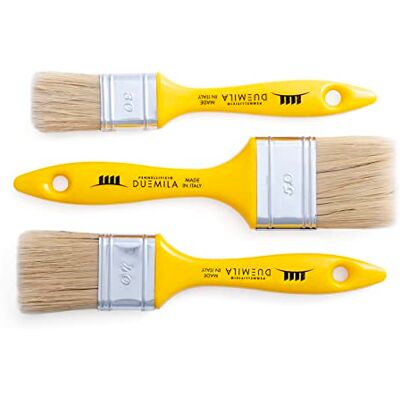 PENNELLIFICIO 2000 Set mit 3 Pinseln, Malerpinsel, Kunststoffgriff, Pinsel-Set, für Wände, Zäune, Geländer, Holz, Größen 30-40-50 mm PENNELLIFICIO 2000 Set mit 3 Pinseln, Malerpinsel, Kunststoffgriff, Pinsel-Set, für Wände, Zäune, Geländer, Holz, Größen 30-40-50 mm
